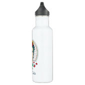 Frida Kahlo | Vintages Blumen Edelstahlflasche (Rechts)