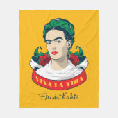 Frida Kahlo Viva la Vida Fleecedecke (Vorderseite)
