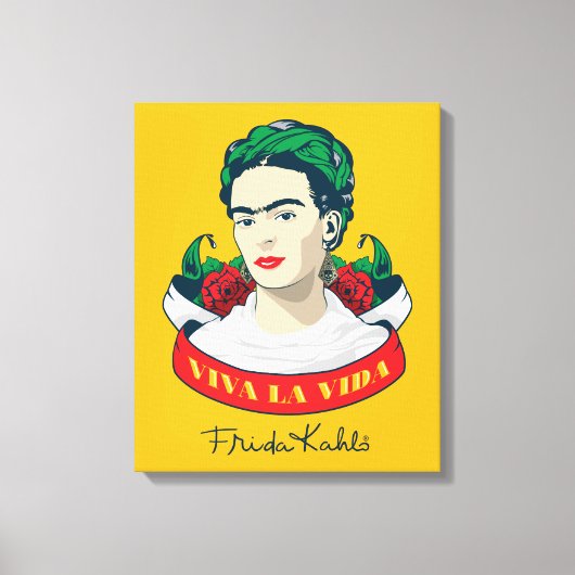 Frida Kahlo Viva la Vida Leinwanddruck (Vorderseite)