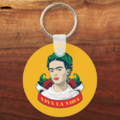 Frida Kahlo Viva la Vida Schlüsselanhänger (Vorderseite)