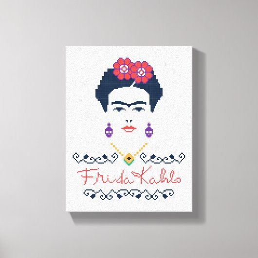 Frida Kahlo | Viva Mexico Leinwanddruck (Vorderseite)