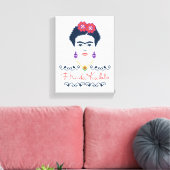 Frida Kahlo | Viva Mexico Leinwanddruck (Insitu (Wohnzimmer))