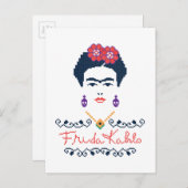 Frida Kahlo | Viva Mexico Postkarte (Vorne/Hinten)