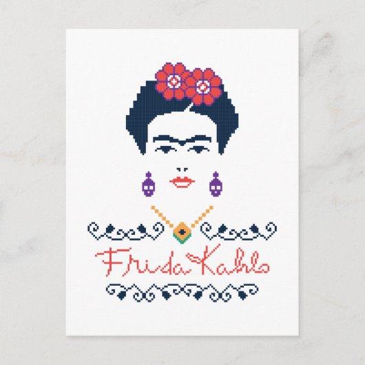 Frida Kahlo | Viva Mexico Postkarte (Vorderseite)