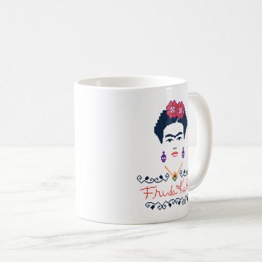 Frida Kahlo | Viva Mexiko Kaffeetasse (VorderseiteRechts)