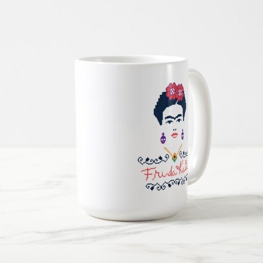 Frida Kahlo | Viva Mexiko Kaffeetasse (VorderseiteRechts)