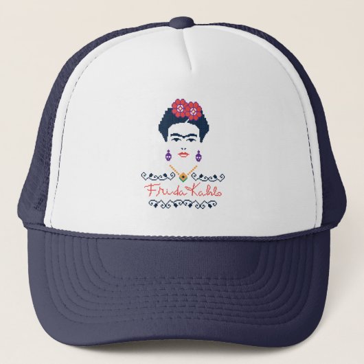 Frida Kahlo | Viva Mexiko Truckerkappe (Vorderseite)