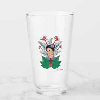 Frida Kahlo | Vögel von Paradies, florale Grafik Glas