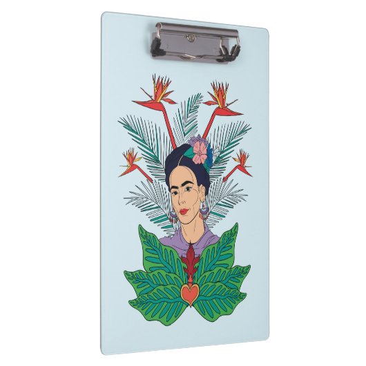 Frida Kahlo | Vögel von Paradies, florale Grafik Klemmbrett (Rechts)