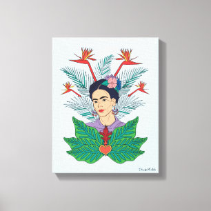 Frida Kahlo   Vögel von Paradies, florale Grafik Leinwanddruck