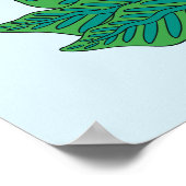 Frida Kahlo | Vögel von Paradies, florale Grafik Poster (Ecke)