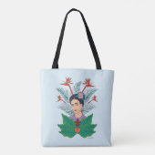 Frida Kahlo | Vögel von Paradies, florale Grafik Tasche (Rückseite)