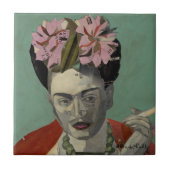 Frida Kahlo von Garcia Villegas Fliese (Vorderseite)