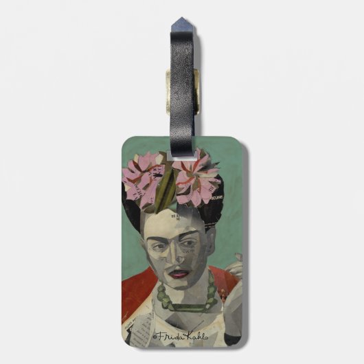 Frida Kahlo von Garcia Villegas Gepäckanhänger (Rückseite vertikal)