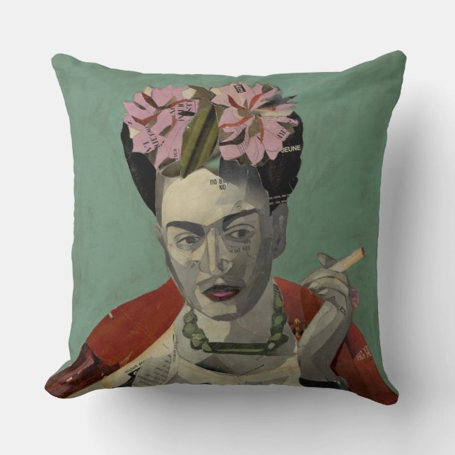 Frida Kahlo von Garcia Villegas Kissen (Vorderseite)