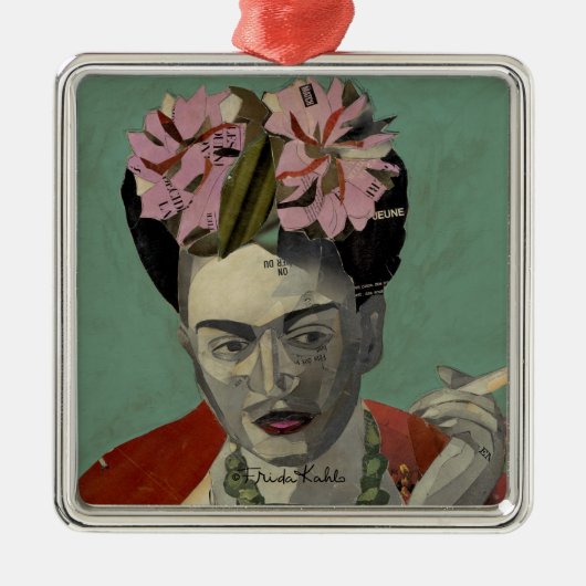 Frida Kahlo von Garcia Villegas Ornament Aus Metall (Vorne)
