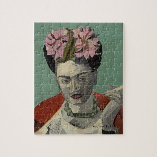 Frida Kahlo von Garcia Villegas Puzzle (Vertikal)