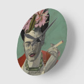 Frida Kahlo von Garcia Villegas Runde Wanduhr (Winkel)