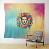 Frida Kahlo Wandteppich (Beispiel (Horizontal))