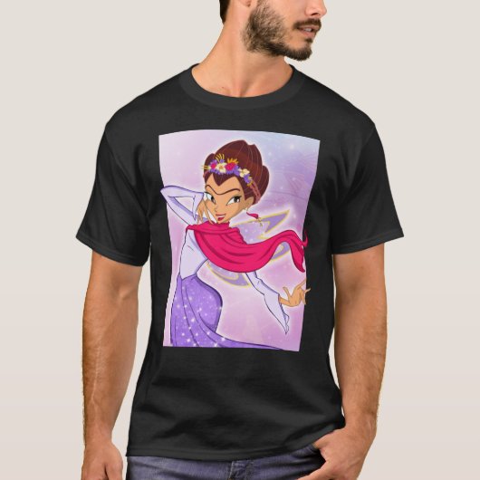 Frida Kahlo Winx Club Cartoon T-Shirt Essent (Vorderseite)