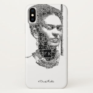 Frida Kahloschwarzweiss-Porträt iPhone X Hülle