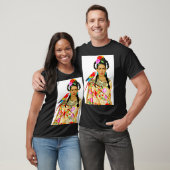 Frida mit farbenfroher Schüssel und Parrot Classic T-Shirt (Unisex)