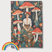 Frida Mushroom Forest der Mama zu Weihnachten Geschirrtuch