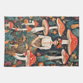 Frida Mushroom Forest der Mama zu Weihnachten Geschirrtuch (Horizontal)