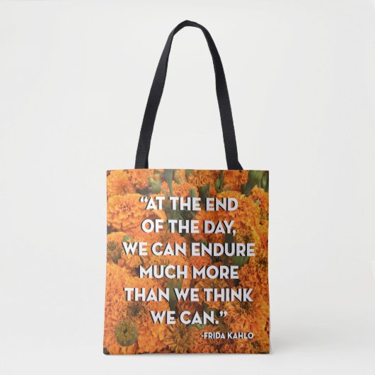 Frida Quote Tote Bag Tasche (Vorderseite)
