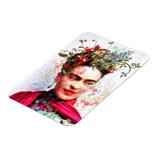 Frida-Schichtenkunst Magnet (Linke Seite)