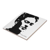 Frida Shadow Portrait Fliese (Seite)