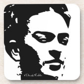 Frida Shadow Portrait Getränkeuntersetzer (Vorderseite)
