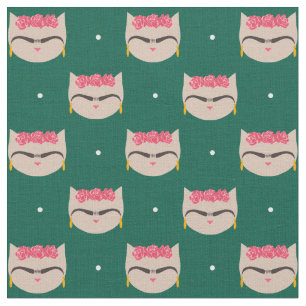 Frida the Cat ein mexikanischer Künstler Feminist Stoff