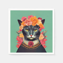 Frida the Cat Serviette