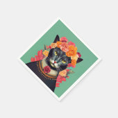 Frida the Cat Serviette (Ecke)