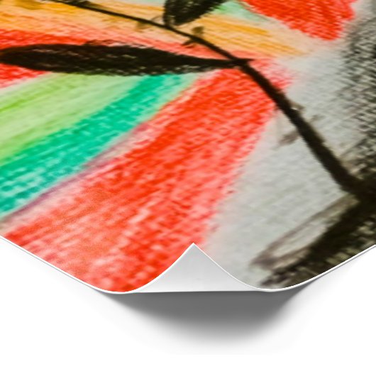 Frida Vibrante Poster (Ecke)