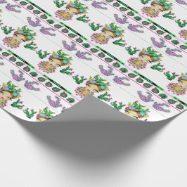 Frida x Kaktus-MattPackpapier, 30" x 6' Geschenkpapier