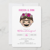 FridaMoji Fiesta & Fun Geburtstag Einladung (Vorderseite)