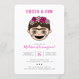 FridaMoji Fiesta & Fun Geburtstag Einladung