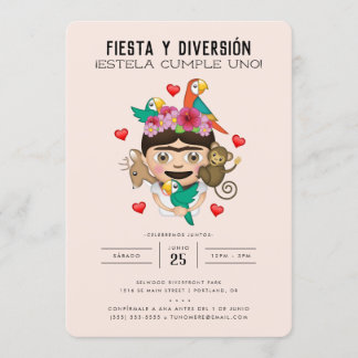 FridaMoji Fiesta Geburtstag Einladung