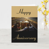 Friday Night Anniversary Karte (Gelbe Blume)