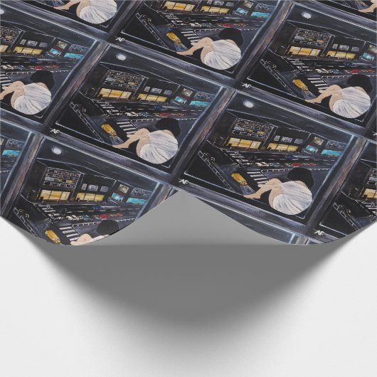 Friday Night Painting by Alfred Fox Geschenkpapier (Ecke)