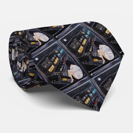 Friday Night Painting by Alfred Fox Krawatte (Gerollt)