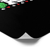 Friday Night Poker Chips Poster (Ecke)