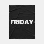 Friday Shirt Fleecedecke (Vorderseite)