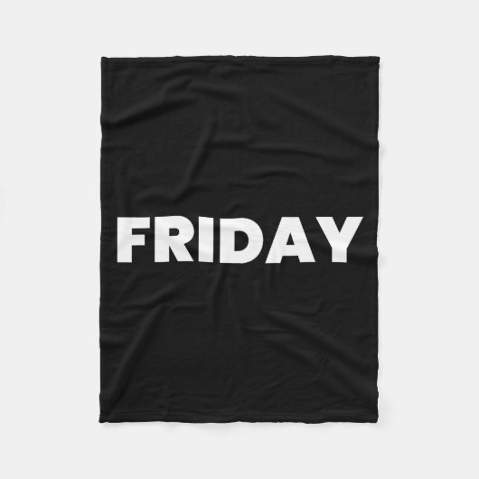 Friday Shirt Fleecedecke (Vorderseite)