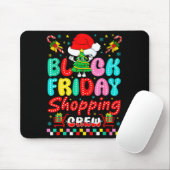 Friday Shopng Crew Christmas Lights Black Shopng F Mousepad (Mit Mouse)