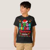 Friday Shopng Crew Christmas Lights Black Shopng F T-Shirt (Vorne ganz)