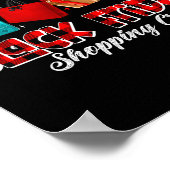 Friday Shopng Squad Christmas Black Shopng Family Poster (Ecke)