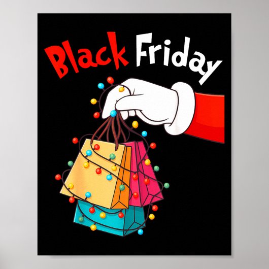 Friday Shopng Squad Christmas Black Shopng Family  Poster (Vorne)